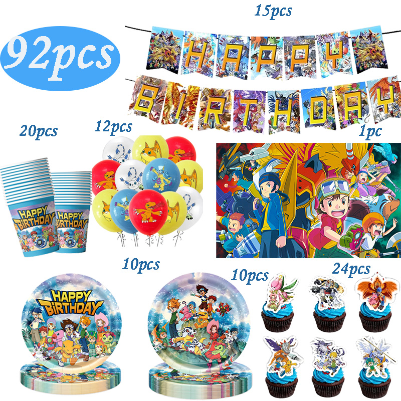 Digimon Themed Birthday Party  - Desk Setup Girl recension och pris