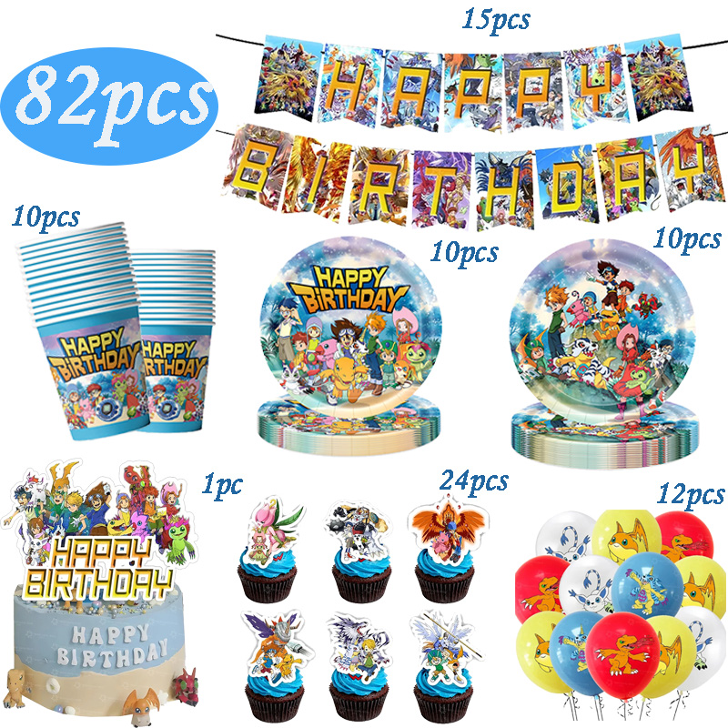 Digimon Themed Birthday Party  - Desk Setup Girl recension och pris