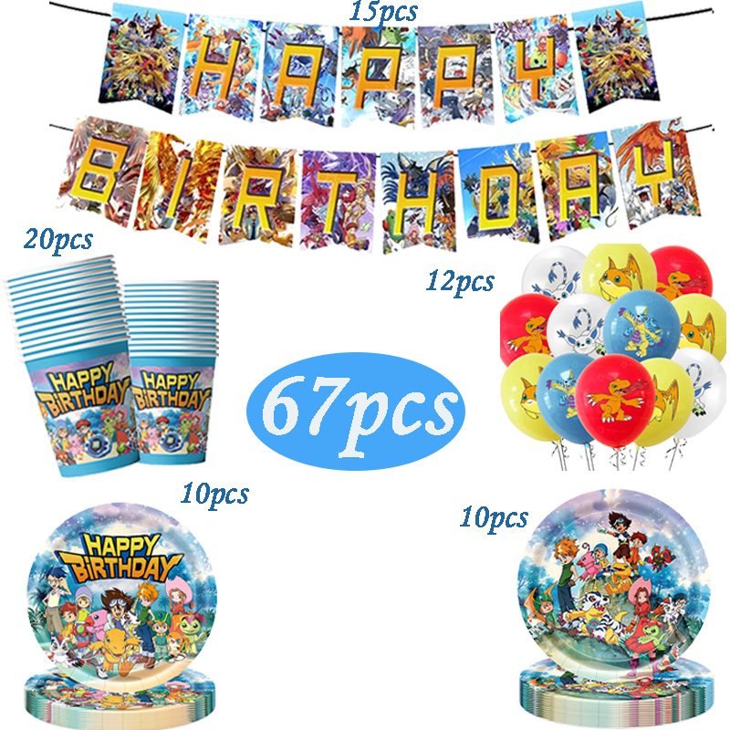 Digimon Themed Birthday Party  - Desk Setup Girl recension och pris