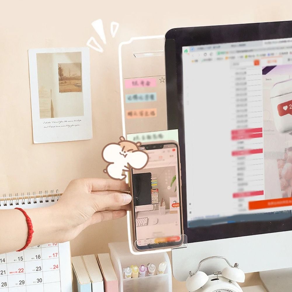 Transparent Monitor Memo Board - Sticky Memo Holder recension och pris