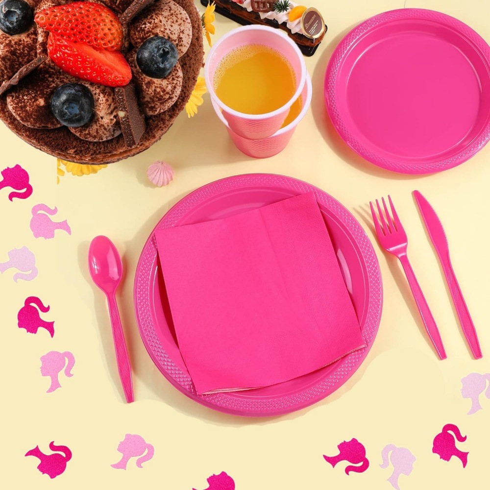 Hot Pink Confetti Glitter Girl - Desk Setup Girl recension och pris