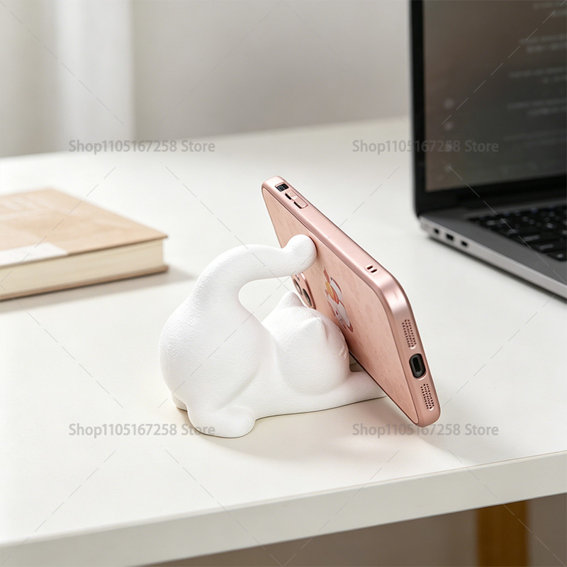 3D Printed Cute Cat Phone Hold - Desk Setup Cute recension och pris