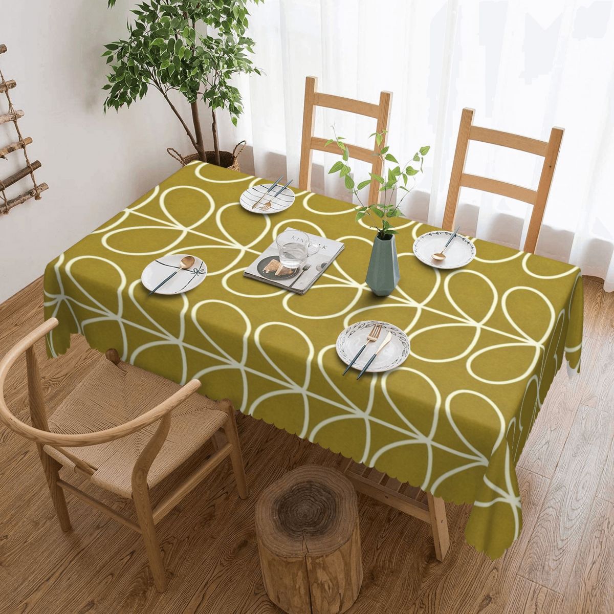 Orla Kiely Multistem Rectangul - Desk Setup Wallpaper recension och pris