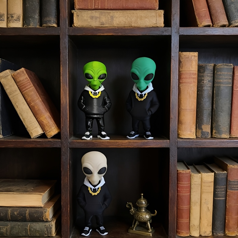 1 Piece Green Alien Figure wit - Desk Setup Green recension och pris