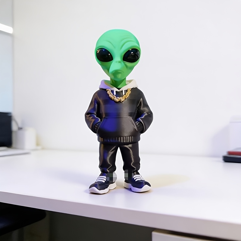 1 Piece Green Alien Figure wit - Desk Setup Green recension och pris
