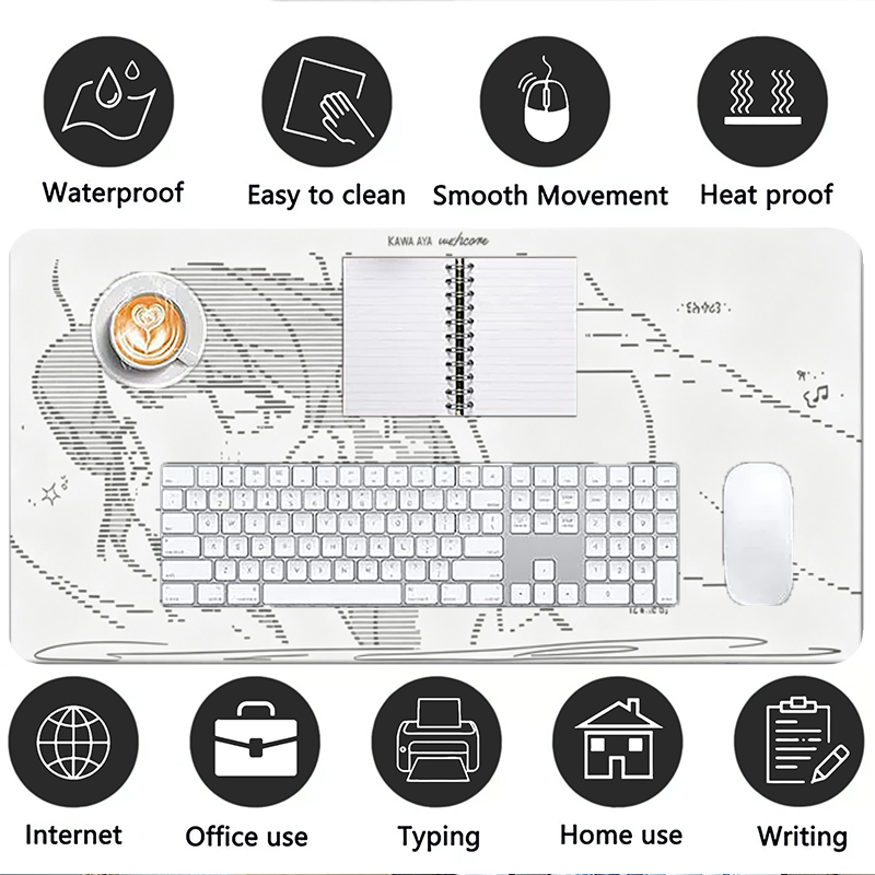 1Pcs Leather Mouse Pad Anime A - Desk Setup Cute recension och pris