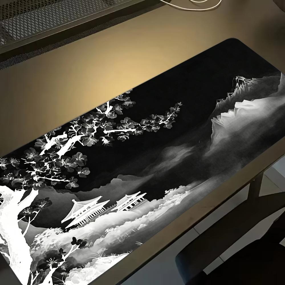 Grey Moonlit Night Large Mouse - Desk Setup Grey recension och pris