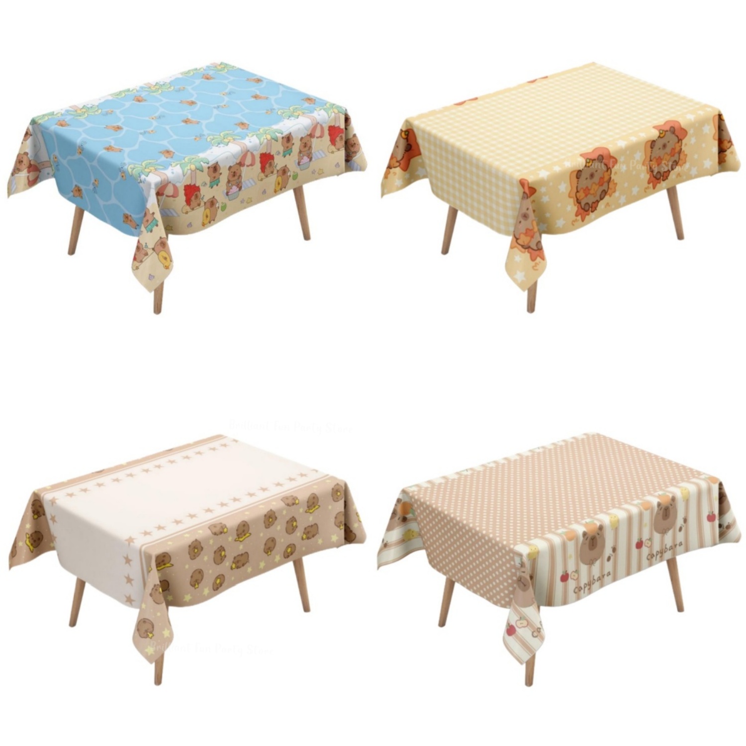 Cute Capybara Tablecloth for K - Desk Setup Girl recension och pris