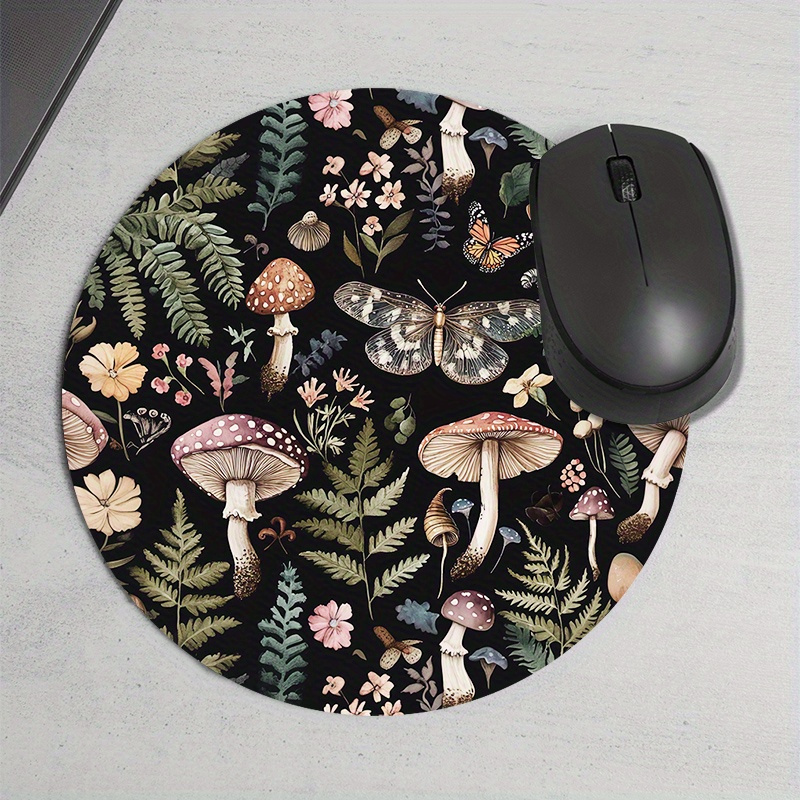 Round Forest Plant Mouse Pad R - Desk Setup Keyboard recension och pris